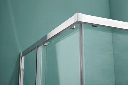 Душевой уголок Aquatek АРИЯ AQ ARI KV 08020CH 80х80 стекло прозрачное профиль хром без поддона