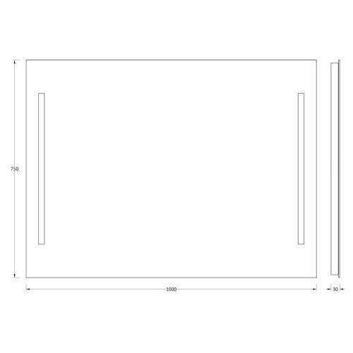 Зеркало Evoform Lumline BY 2019 100х80 подвесное - фото 2