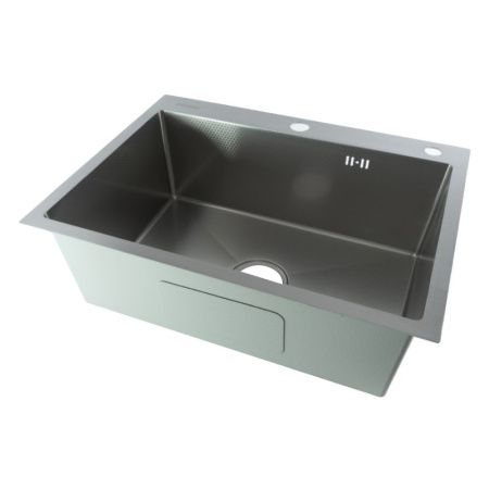 Кухонная мойка Fmark FSC6050L 60х50 цвет серый поверхность матовая