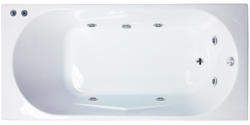 Ванна акриловая Royal Bath TUDOR RB407701ST 170х75 пристенная прямоугольная с каркасом
