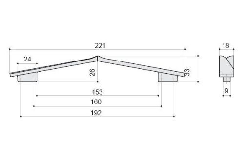 Ручка для мебели BelBagno Aurora 8.1135.192160.0270OP - фото 2