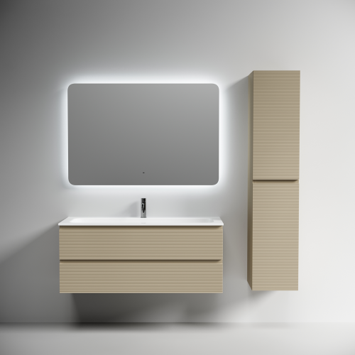 Тумба под раковину Sancos FOLK FL120CP 120х40 подвесная цвет бежевый - фото 4