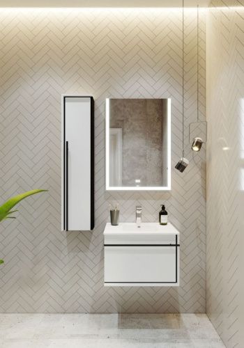 Шкаф-пенал Roca Aneto 7857467806 20х120 подвесной цвет белый - фото 5