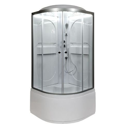 Душевая кабина AvaCan L610LED 100х100 четверть круга с крышей ориентация универсальная - фото 2