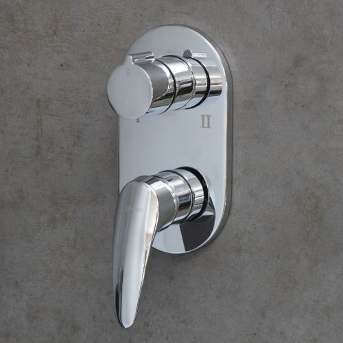 Смеситель для ванны и душа LeMark Linara LM0427C встраиваемый в стену хром - фото 3