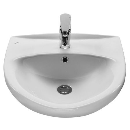 Раковина из сантехнического фарфора Santek Канны WH110243 50х50 накладная цвет белый