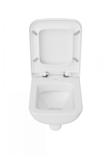 Чаша унитаза подвесная Creavit Bene BN320-00CB00E-0000 цвет белый без сиденья душевой смыв - фото 3