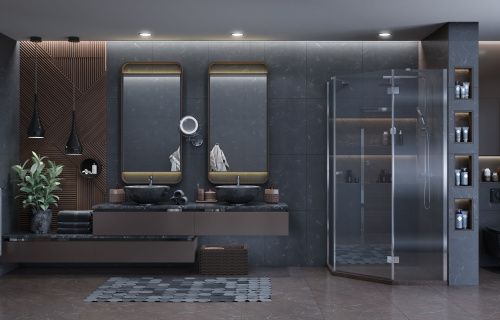 Душевой уголок Ambassador Diamond 12011111R 90х90 стекло прозрачное профиль хром без поддона - фото 4