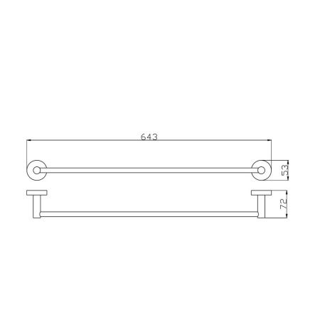 Полотенцедержатель RavSlezak Colorado COA0701/60ZRK