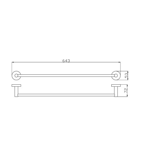 Полотенцедержатель RavSlezak Colorado COA0701/60ZRL - фото 2