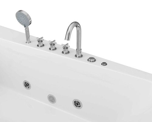 Ванна акриловая Grossman GR-17095-1L 170х95 пристенная асимметричная с ножками - фото 3