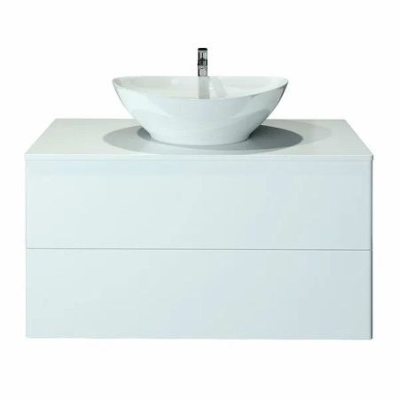 Тумба под раковину Orange Otto Ot-100TuGLASS 100х50 подвесная цвет белый