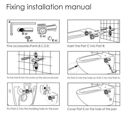 Унитаз подвесной CeramaLux 2196-1 белый с сиденьем микролифт безободковый каскадный смыв - фото 2