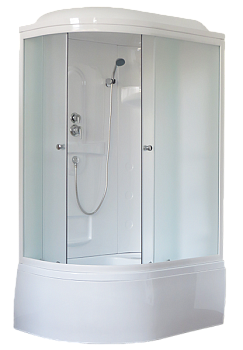 Душевая кабина Royal Bath BK RB8120BK1-M-R 120х80 асимметричная с крышей ориентация правая