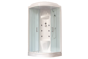 Душевая кабина Royal Bath НК RB90HK7-WT 90х90 четверть круга с крышей ориентация универсальная
