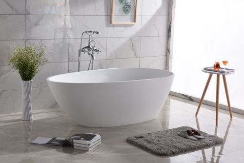 Ванна из искусственного камня Timo RALI RALI1700 170х80 отдельностоящая овальная - фото 4