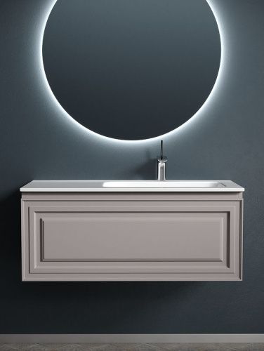 Тумба под раковину Sancos Very VR100RSM 100х40 подвесная цвет бежевый - фото 4