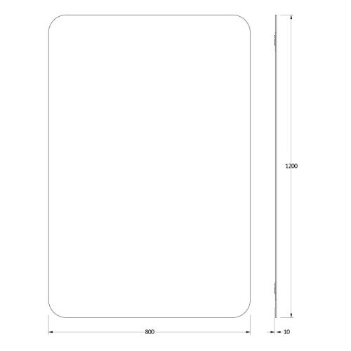 Зеркало Evoform Primary BY 0132 80х120 подвесное - фото 2