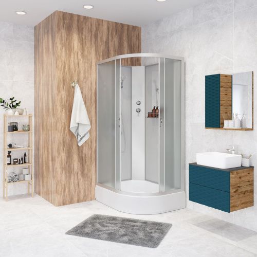 Душевая кабина Niagara Classic 331844LBK 110х80 асимметричная без крыши ориентация левая - фото 3