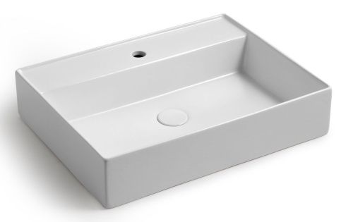 Раковина керамическая White Ceramic Like W091701 60х50 накладная цвет белый