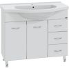 Тумба под раковину СанТа Эльбрус 201107 100х50 напольная цвет белый