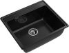 Кухонная мойка Granfest Vertex V-580 черный 60х50 цвет черный поверхность матовая
