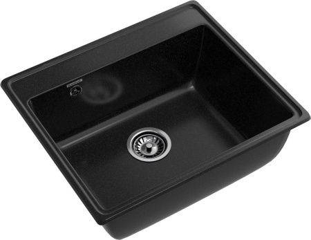 Кухонная мойка Granfest Vertex V-580 черный 60х50 цвет черный поверхность матовая