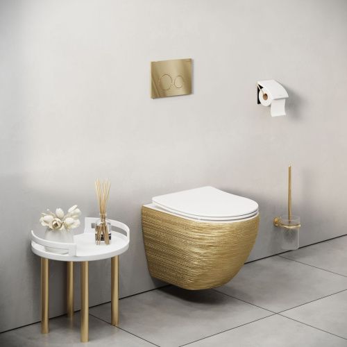 Клавиша смыва механическая Grossman Galaxy 700.K31.01.300.300 цвет золото - фото 5