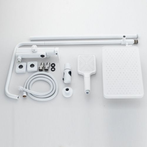 Душевая стойка Raffine F3699C настенная цвет белый - фото 4