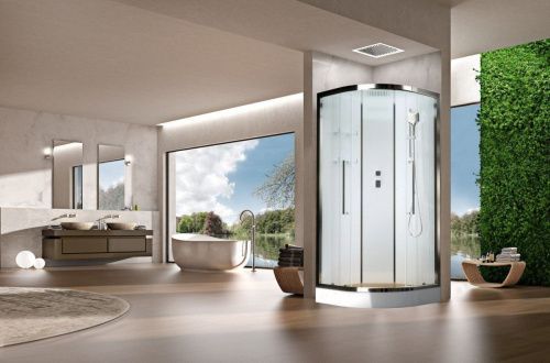 Душевая кабина Acquazzone Bogema 100 100х100 четверть круга с крышей ориентация универсальная - фото 2