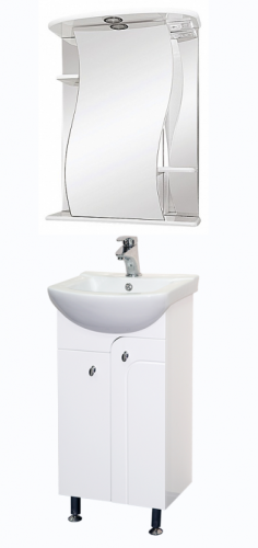 Зеркало-шкаф Misty Зеркала-шкафы Э-Лиа02055-01СвЛ 60х70 подвесной цвет белый - фото 2