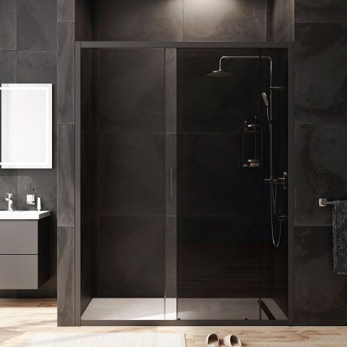 Душевая дверь Am.Pm Gem W90G-150-1-195BG 150х195 стекло прозрачное профиль черный - фото 4