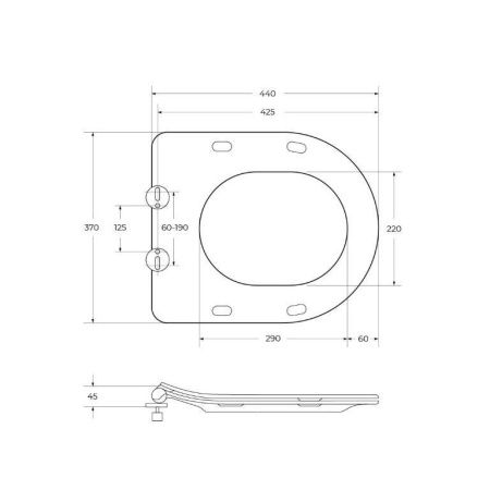 Крышка сиденье для унитаза BelBagno Amanda BB051SC