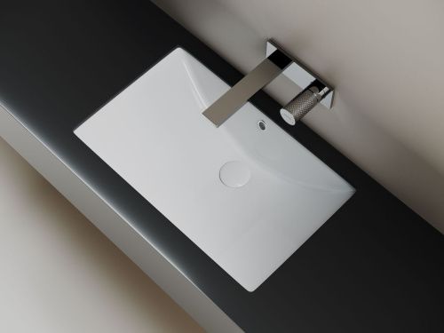 Раковина из сантехнического фарфора Ceramica Nova ERA CN6082 60х39 встраиваемая цвет белый - фото 3