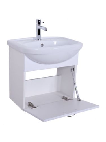 Тумба с раковиной Orange Лайт LRA-50TUW+RA 50х40 цвет белый - фото 4