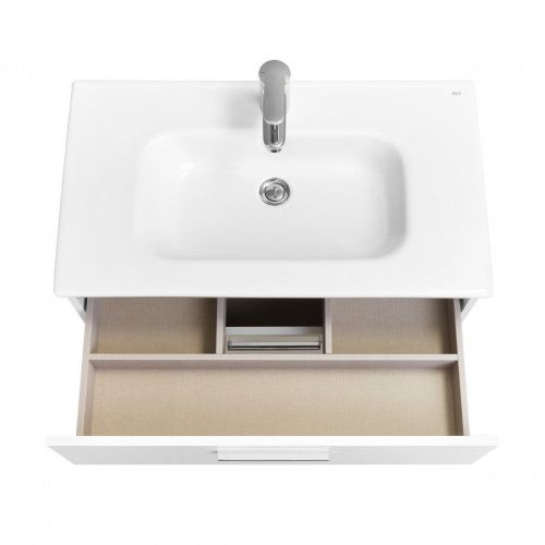 Тумба под раковину Roca Victoria A857470806 80х50 подвесная цвет белый - фото 4