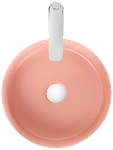 Раковина из сантехнического фаянса WeltWasser WW SK 10000004515 40 см накладная цвет розовый без отверстий под смеситель - фото 4