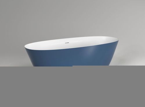 Ванна из искусственного камня Plumberia Selection Veloma VELOMA 160BD 160х70 отдельностоящая овальная с ножками - фото 3
