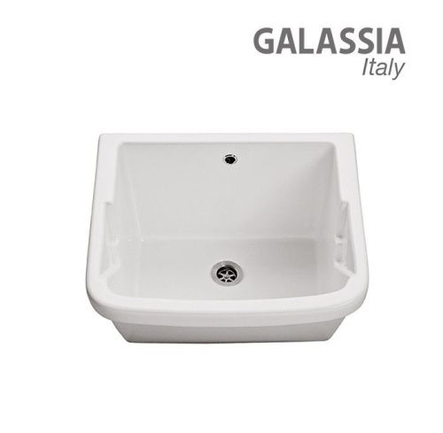 Раковина из сантехнического фарфора Galassia Iside 2001 60х50 накладная цвет белый - фото 2