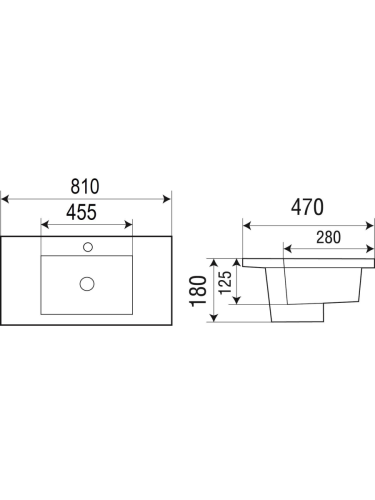 Раковина из сантехнического фаянса WeltWasser WW SK 10000003902 80х50 подвесная цвет белый - фото 3
