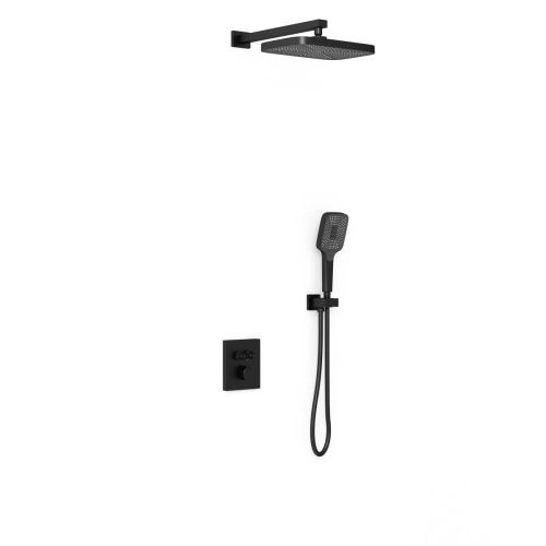 Душевая система Vincea VSFW-321MT1MB встраиваемая в стену цвет черный с термостатом - фото 2