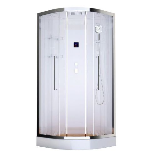 Душевая кабина Acquazzone Alexandra 100 100х100 четверть круга с крышей ориентация универсальная