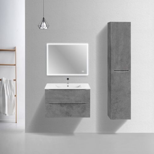 Тумба под раковину Vincea Mia Slim VMC-2MC800S1BT 80х40 подвесная цвет серый