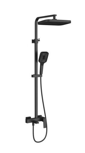 Душевая стойка Vincea Cube VSFS-4C12MB настенная цвет черный - фото 2