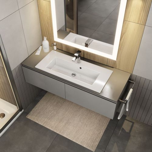 Раковина керамическая Uperwood Aurora RAurora80wg 80х40 полувстраиваемая цвет белый - фото 3