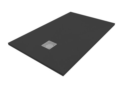 Душевой поддон из искусственного камня Taliente PTA-ST-120Bstone 120х80 черный без каркаса