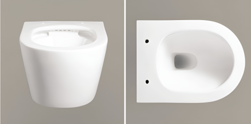 Унитаз подвесной Cerutti SPA CT10362 белый с сиденьем микролифт безободковый каскадный смыв - фото 4