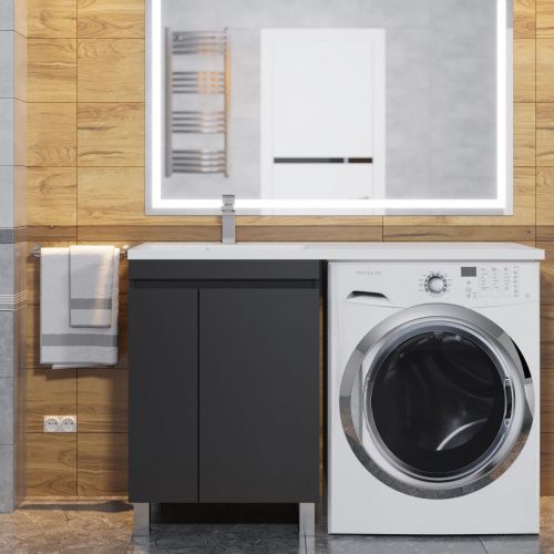 Тумба с раковиной Uperwood Magenta 51930205158 120х50 цвет черный - фото 3