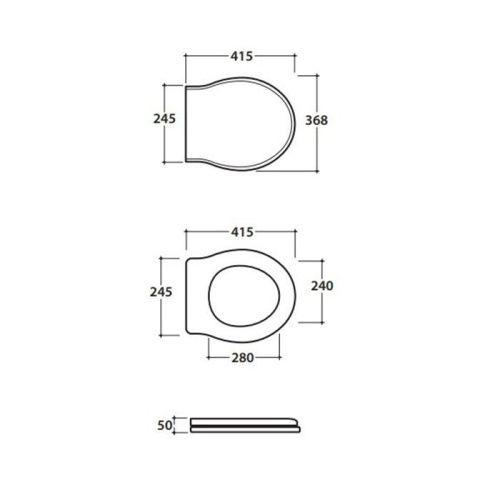 Крышка сиденье для унитаза Globo Paestum PA139bi/br - фото 2
