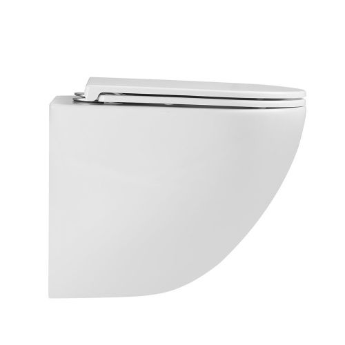 Унитаз подвесной LeMark Glazer 9614003 белый с сиденьем микролифт безободковый смыв торнадо - фото 3